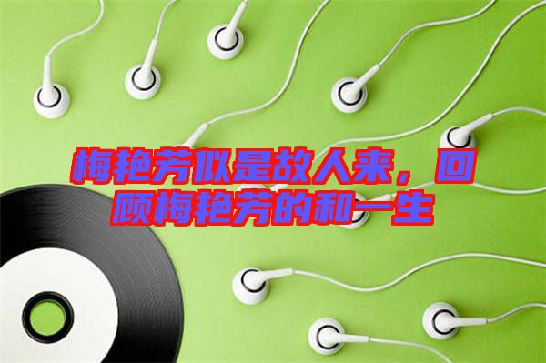 梅艷芳似是故人來，回顧梅艷芳的和一生