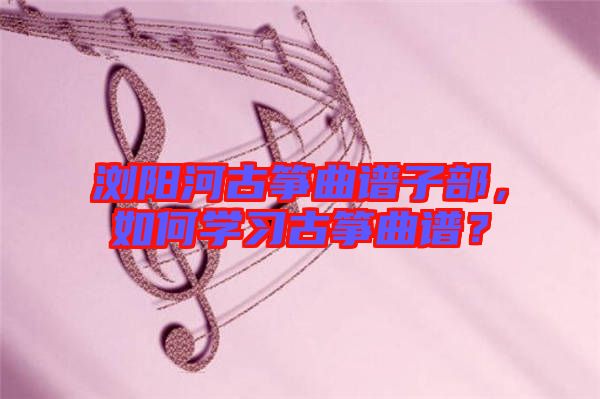 瀏陽河古箏曲譜子部，如何學(xué)習(xí)古箏曲譜？